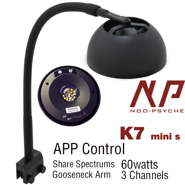 7 Mini LED-Mini-Washlight 2台セット未使用 K7 MiniS Full Spectrum APP control Refugium Fuge freshwater LED